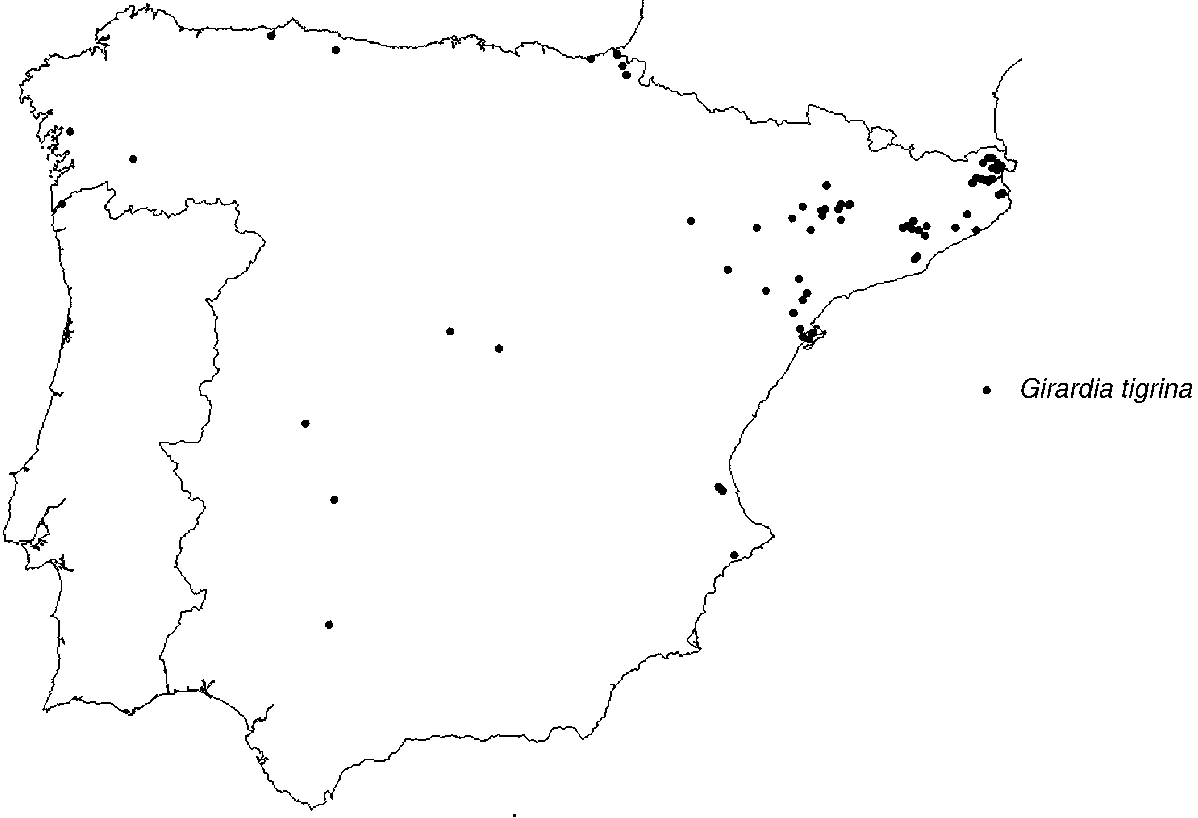 iberian peninsula map outline