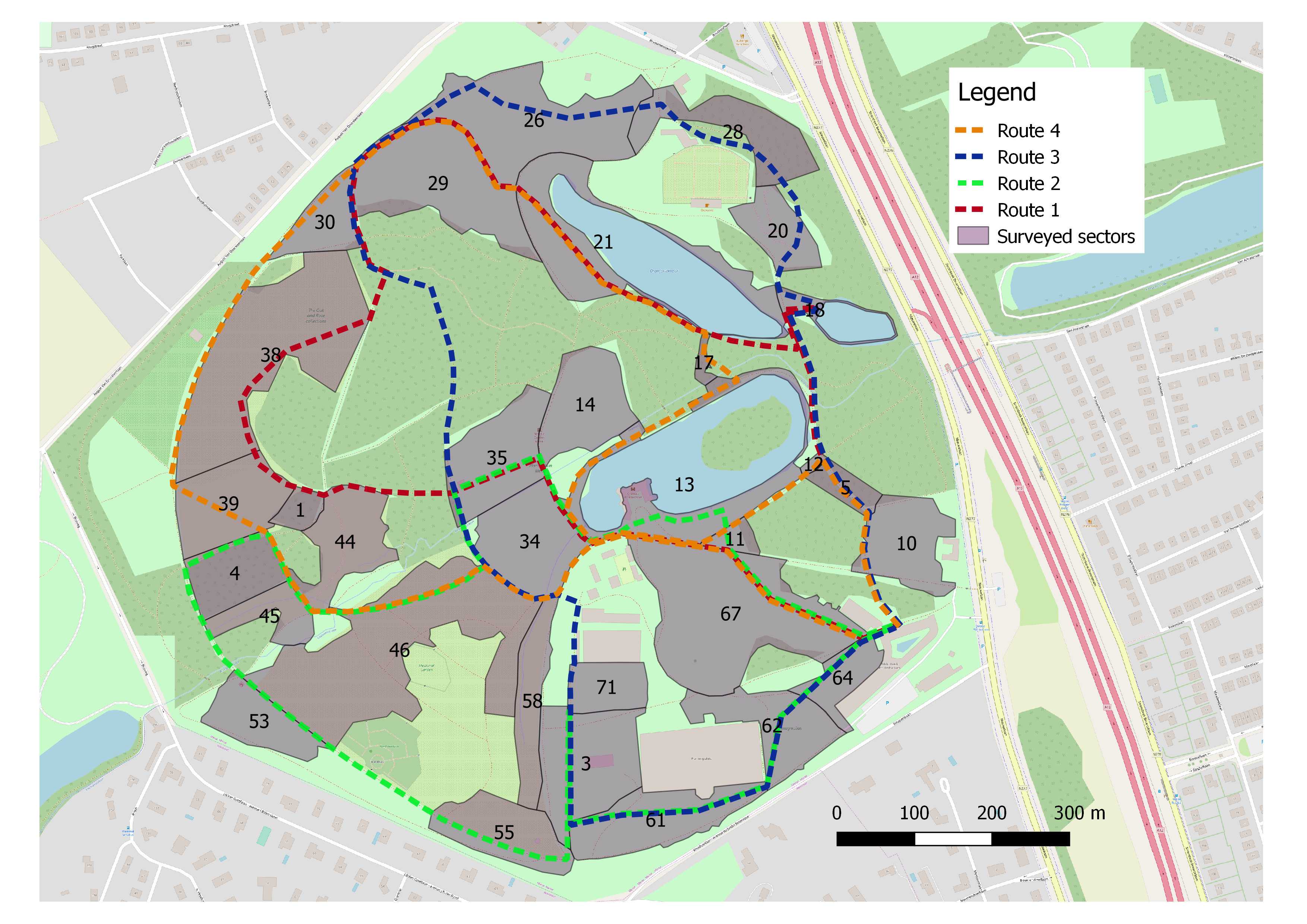 Botanic Gardens Dublin Map A Map Describing Routes Used In Goose Monitoring At Meise Botanic Garden |  Zenodo