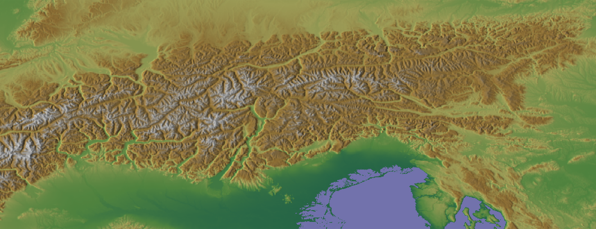 Copernicus Digital Elevation Model (DEM) for Europe at 30 arc seconds